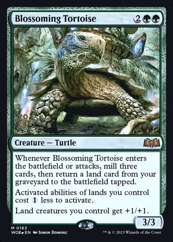 Blossoming Tortoise [Wilds of Eldraine Promos]