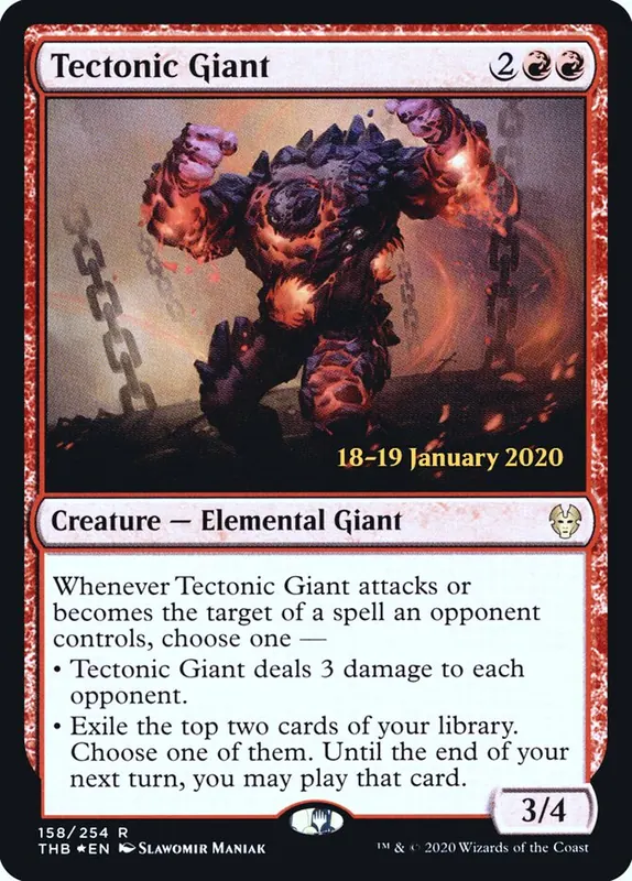 Tectonic Giant [Theros Beyond Death Promos]