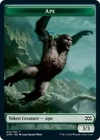 Ape // Beast Double-Sided Token [Double Masters Tokens]