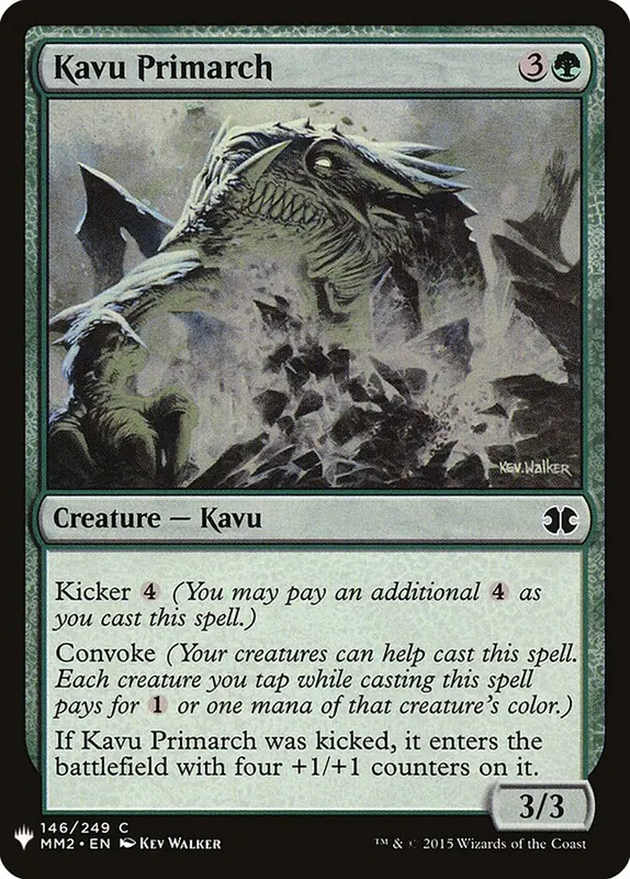 Kavu Primarch [The List]
