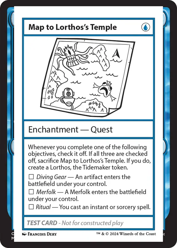 Map to Lorthos's Temple [Mystery Booster 2 Playtest Cards]