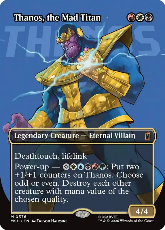 Thanos, the Mad Titan (Borderless) (0376) [Marvel Super Heroes]