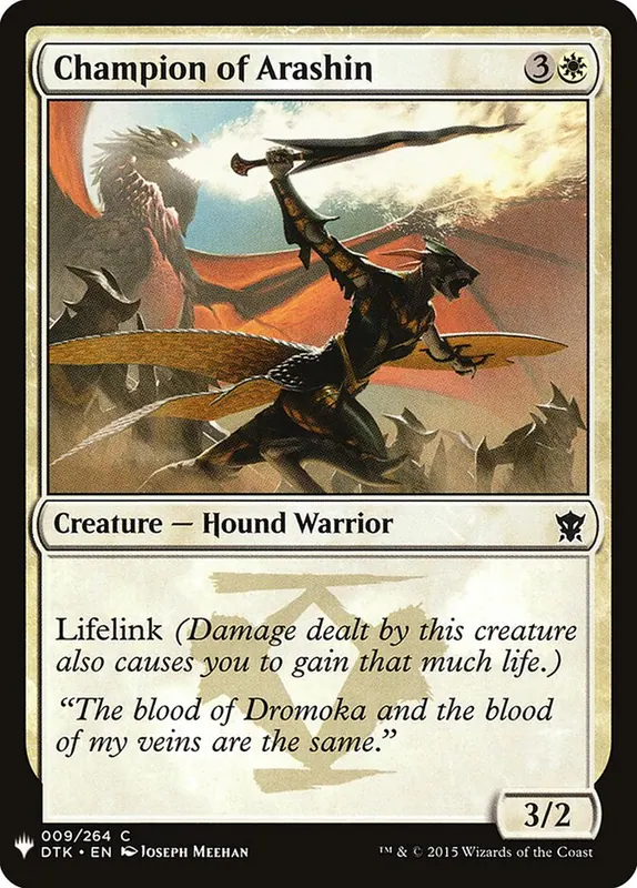 Champion of Arashin [The List]