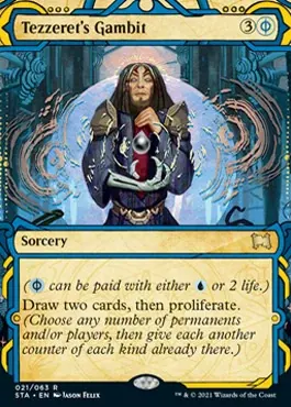 Tezzeret's Gambit (Foil Etched) [Strixhaven: Mystical Archive]