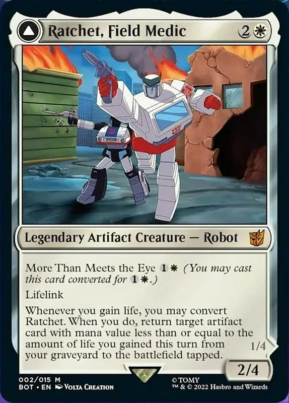 Ratchet, Field Medic // Ratchet, Rescue Racer - Español [Transformers]
