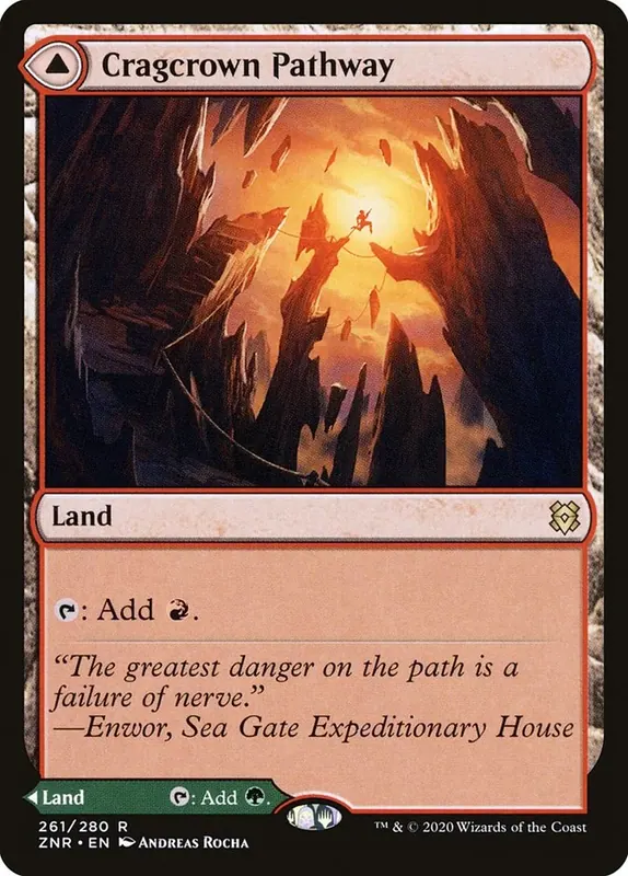 Cragcrown Pathway // Timbercrown Pathway - Español [Zendikar Rising]