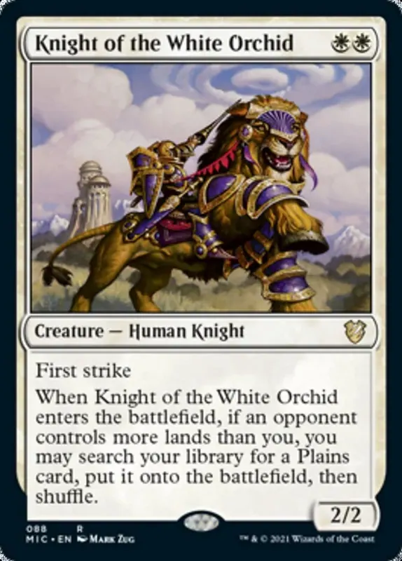 Knight of the White Orchid [Innistrad: Midnight Hunt Commander] - Español