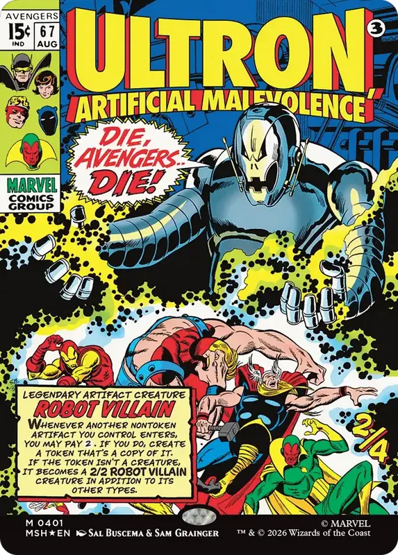 Ultron, Artificial Malevolence (Borderless) (0401) [Marvel Super Heroes]