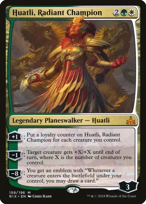 Huatli, Radiant Champion [Rivals of Ixalan] - Español