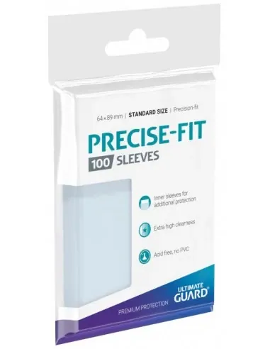 ULTIMATE GUARD PRECISE FIT CLEAR STANDARD SIZE