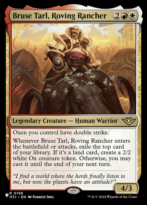 Bruse Tarl, Roving Rancher [The List]