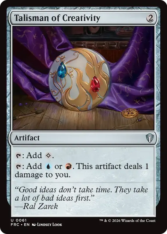 Talisman of Creativity [Reality Fracture Commander]