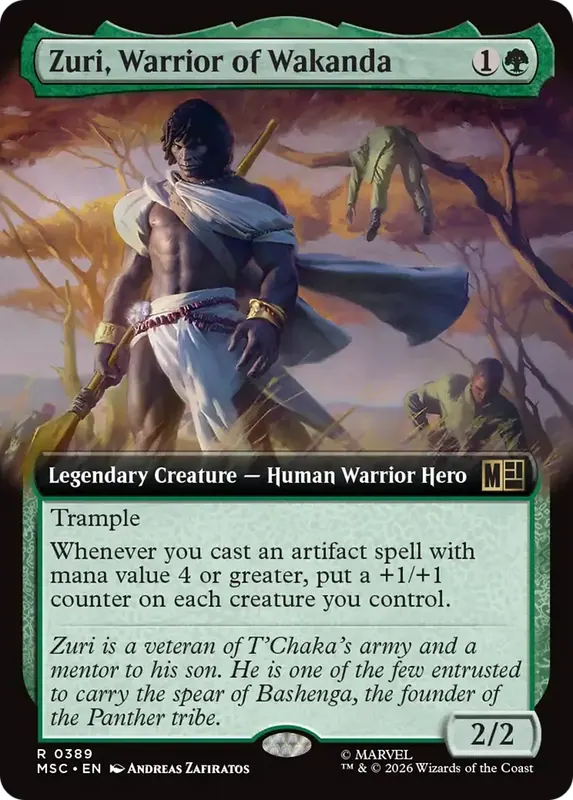 Zuri, Warrior of Wakanda (Extended Art) [Marvel Super Heroes Commander]