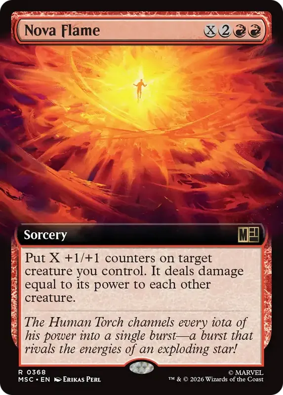 Nova Flame (Extended Art) [Marvel Super Heroes Commander]