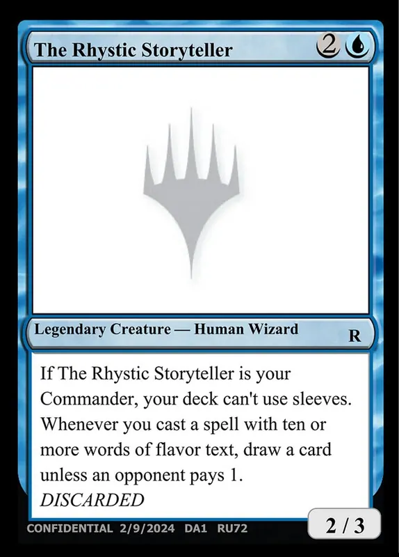 The Rhystic Storyteller [Unknown Event]