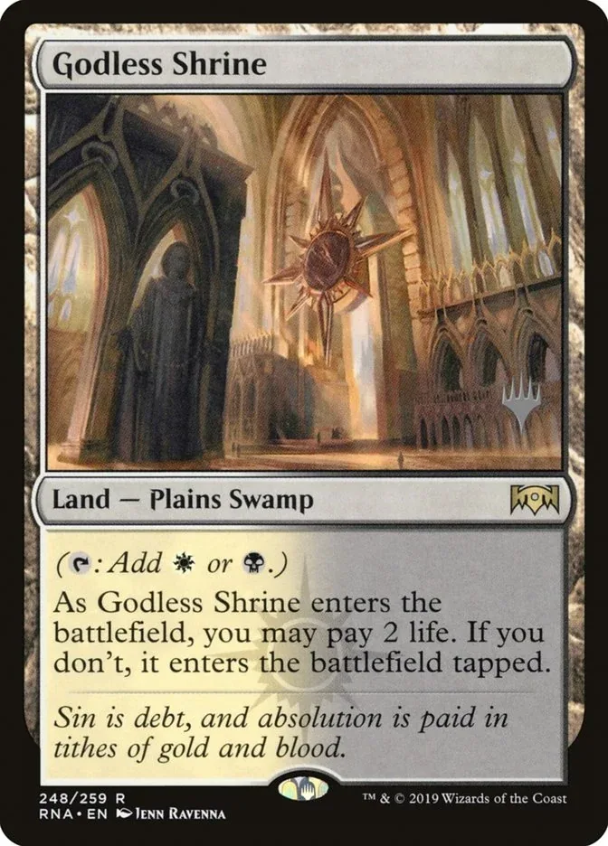 Godless Shrine (Promo Pack) [Ravnica Allegiance Promos] - Español