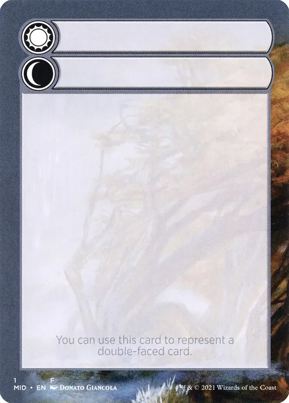 Double-Faced Substitute Card [Innistrad: Midnight Hunt Substitute Cards]