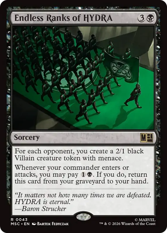 Endless Ranks of HYDRA (Surge Foil) [Marvel Super Heroes Commander]
