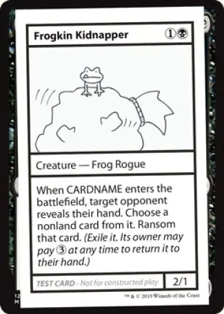 Frogkin Kidnapper (2021 Edition) [Mystery Booster Playtest Cards]