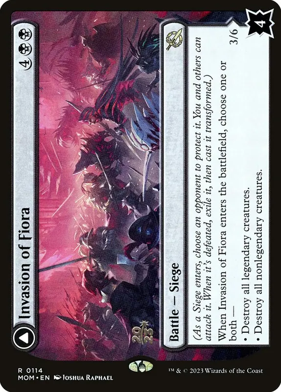 Invasion of Fiora // Marchesa, Resolute Monarch [March of the Machine Promos]