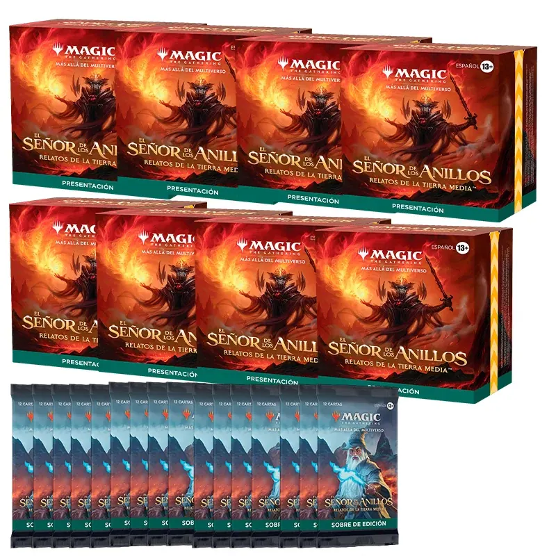 Mtg Combo 8 Kits Prerelease At Home – LOTR Tales of Middle Earth + 16 Set Boosters