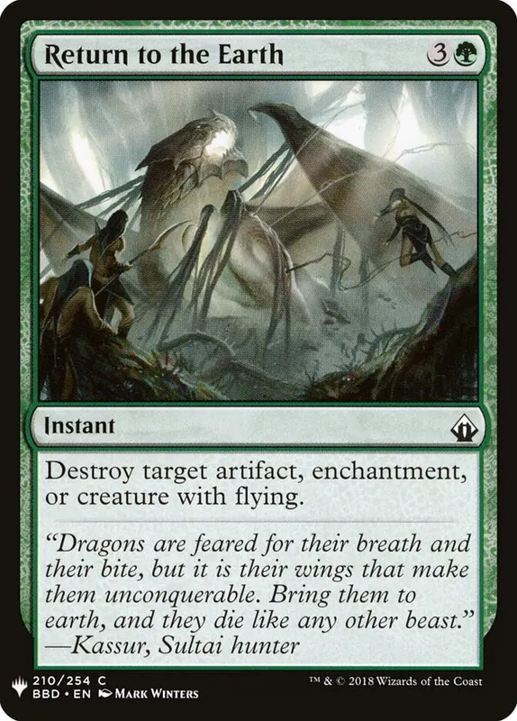 Return to the Earth [The List]