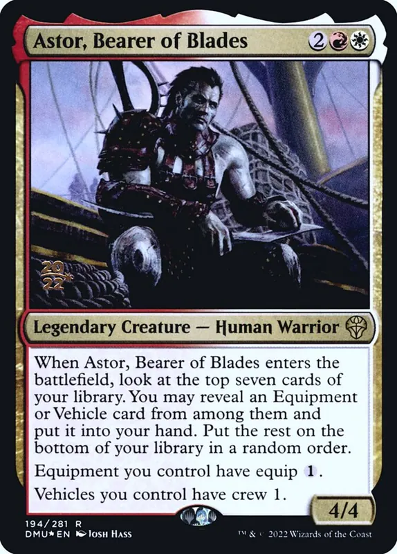 Astor, Bearer of Blades [Dominaria United Promos]