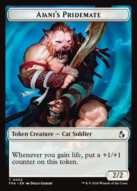 Ajani's Pridemate [Reality Fracture Tokens]
