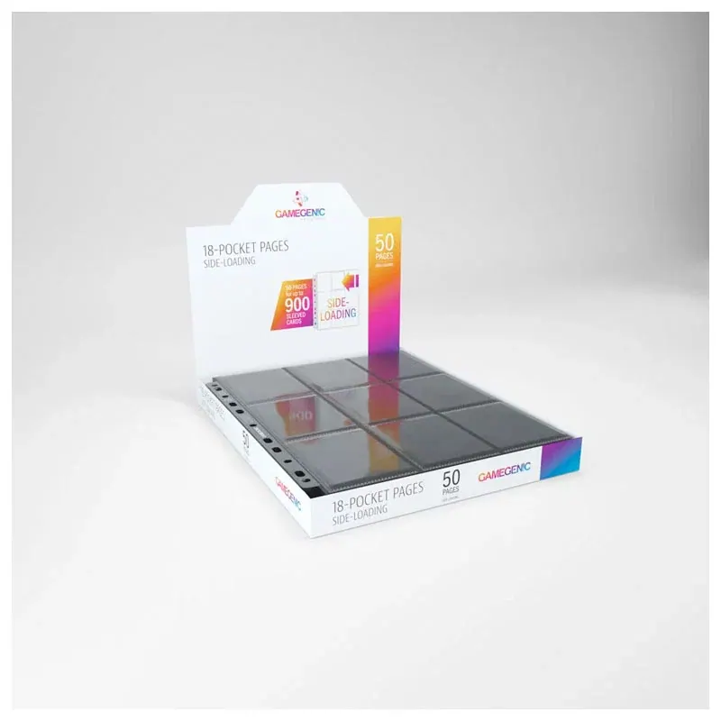 Game Genic 18-Pocket Pages Side-Loading Black