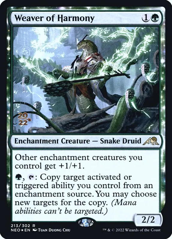 Weaver of Harmony [Kamigawa: Neon Dynasty Promos]
