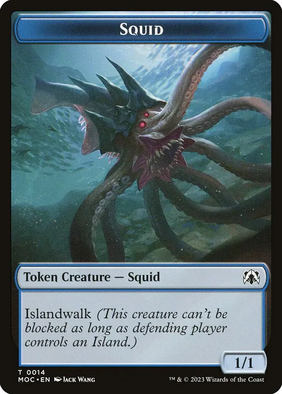 Squid [March of the Machine Commander Tokens]