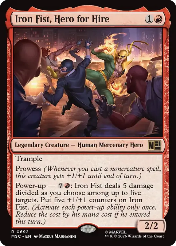Iron Fist, Hero for Hire [Marvel Super Heroes Commander]