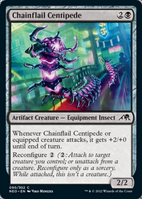 Chainflail Centipede [Kamigawa: Neon Dynasty]