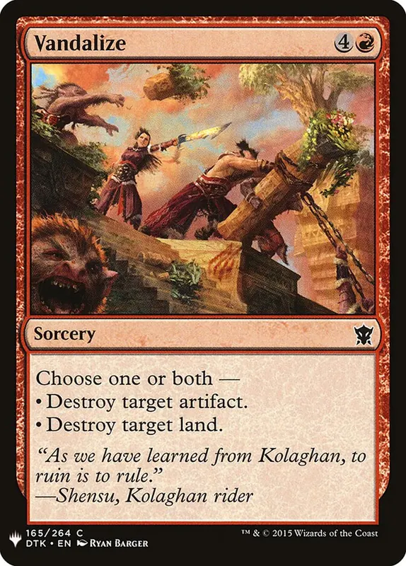 Vandalize [The List]