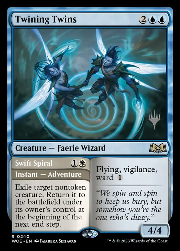 Twining Twins // Swift Spiral [Wilds of Eldraine Promos]