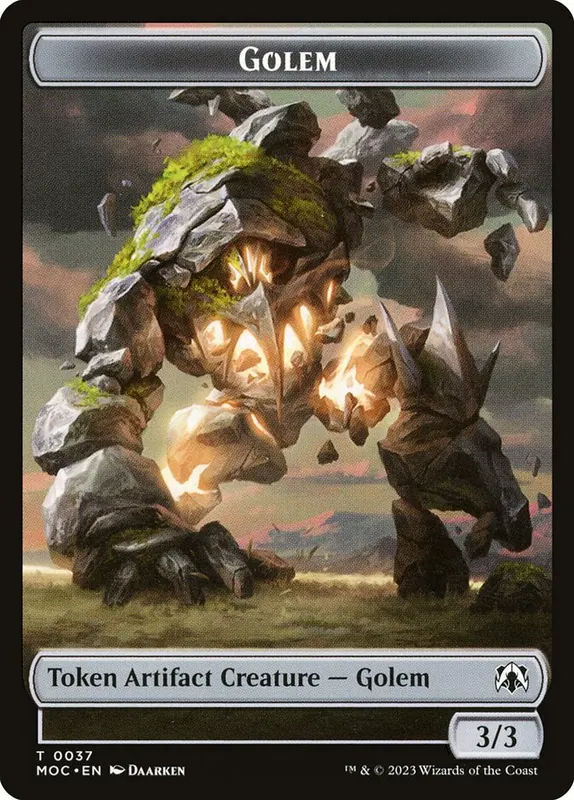 Golem [March of the Machine Commander Tokens]