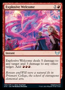 Explosive Welcome [Strixhaven: School of Mages]