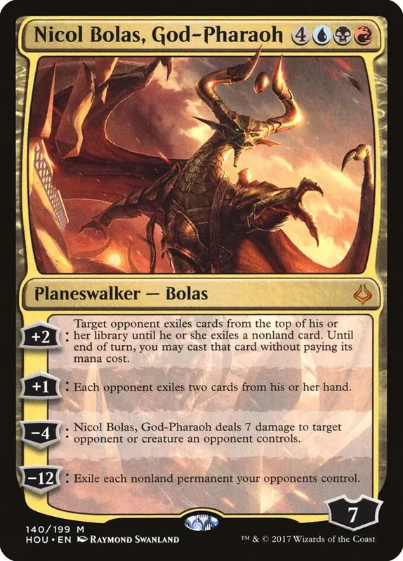 Nicol Bolas, God-Pharaoh - Español [Hour of Devastation]