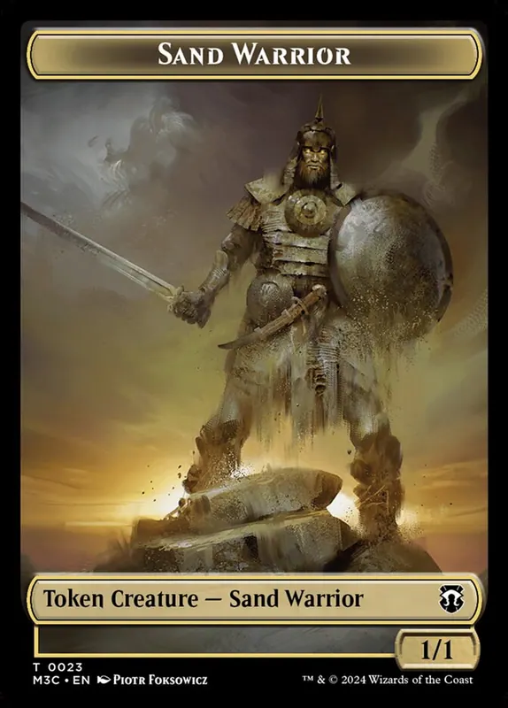 Sand Warrior [Modern Horizons 3 Commander Tokens]