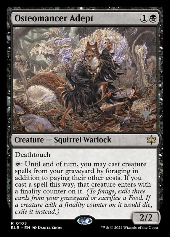 Osteomancer Adept [Bloomburrow Promos]