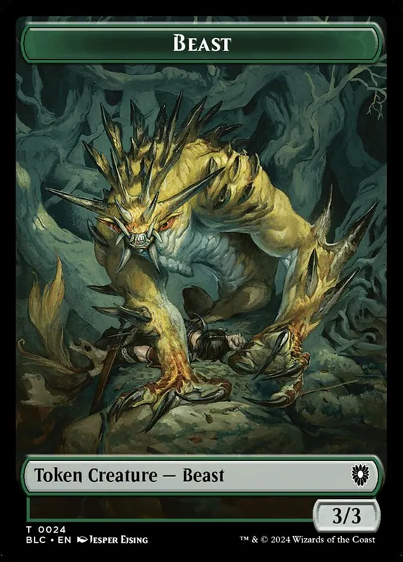 Beast [Bloomburrow Commander Tokens]