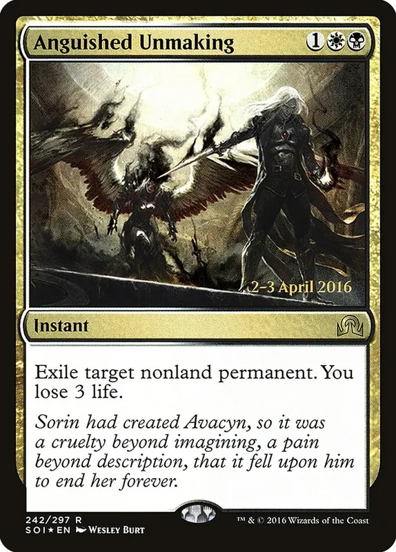 Anguished Unmaking [Shadows over Innistrad Promos]