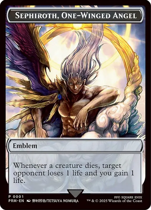 Sephiroth, One-Winged Angel Emblem [FIN Asia WPN Promo Tokens]