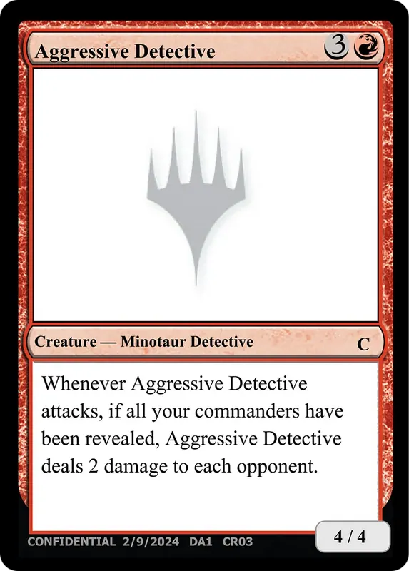 Aggressive Detective [Unknown Event]