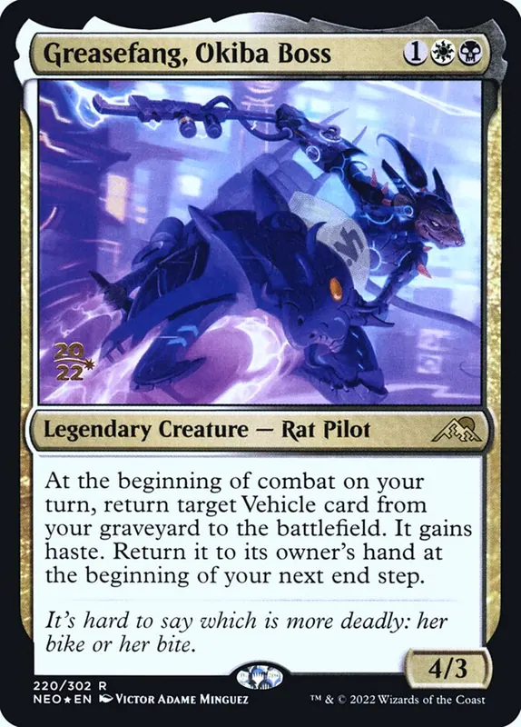 Greasefang, Okiba Boss [Kamigawa: Neon Dynasty Promos]