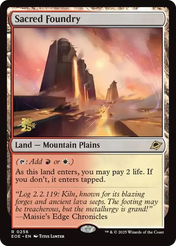 Sacred Foundry [Edge of Eternities Prerelease Promos] - Español