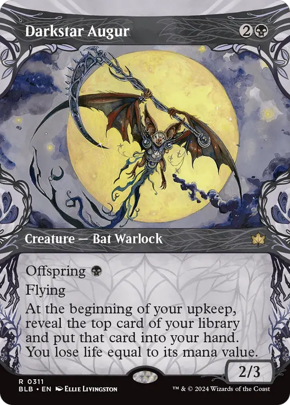 Darkstar Augur (Showcase) - Español [Bloomburrow]