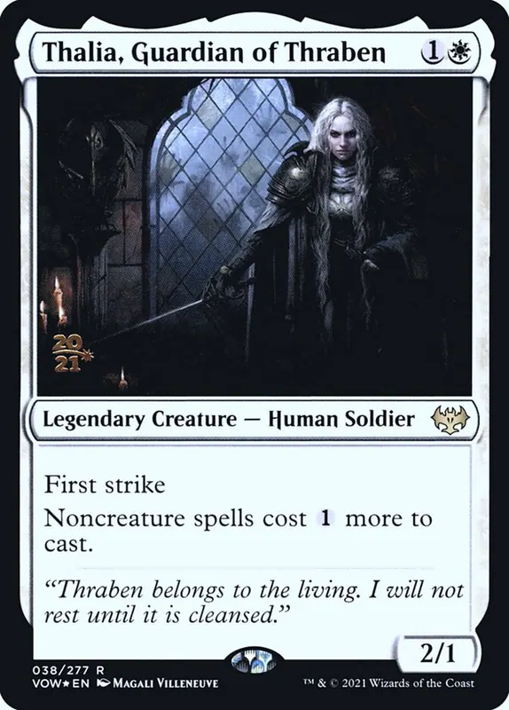 Thalia, Guardian of Thraben [Innistrad: Crimson Vow Promos]