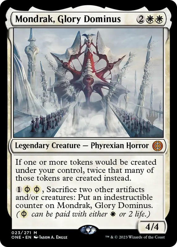 Mondrak, Glory Dominus (Promo Pack) [Phyrexia: All Will Be One Promos] - Español