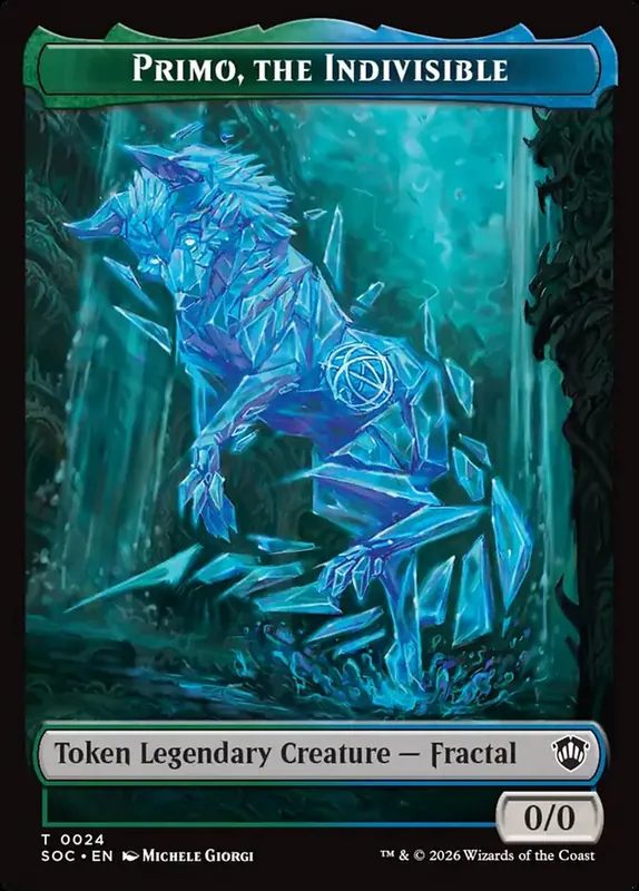 Primo, the Indivisible [Secrets of Strixhaven Commander Tokens]